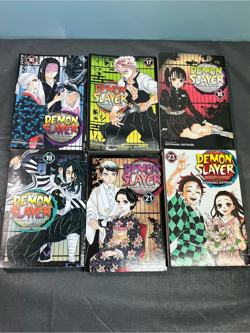 Manga Demon Slayer: Kimetsu no Yaiba, Vol. 16 17 18 19 21 & 23 Lot Of 6